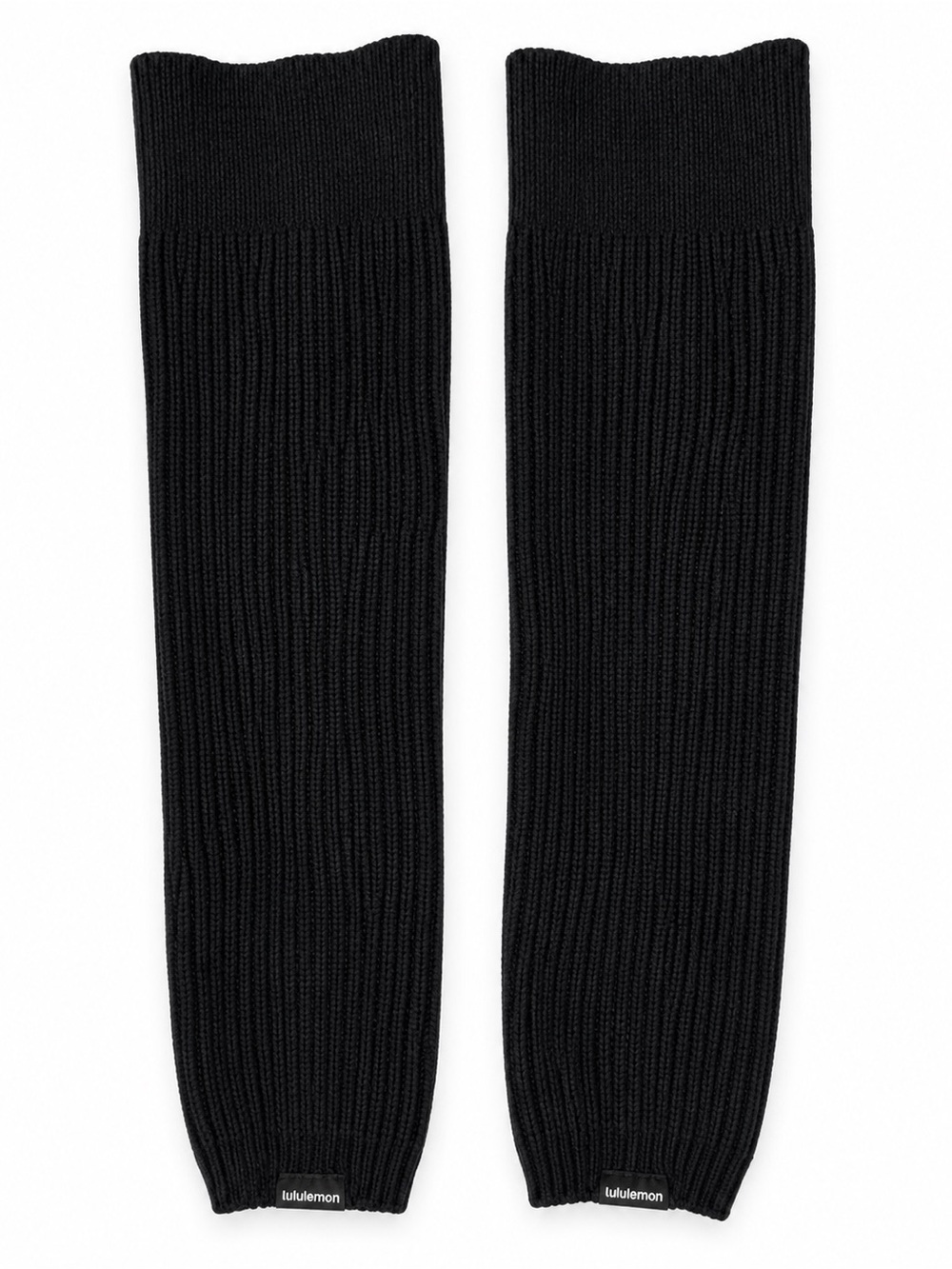 Lululemon Black Ribbed Knit Leg Warmers | One Size